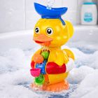 Lean Toys, kaczka z kołowrotkiem, zabawka do kąpieli