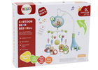Lean Toys, karuzela do łóżeczka, projektor i dźwięki, różowa