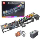 Lean Toys, klocki konstrukcyjne, kulodrom z silnikiem, 1281 elementów