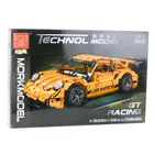 Lean Toys, klocki konstrukcyjne, Samochód GT Racing Pomarańczowy, 1:14, 1268 elementów