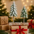 Lean Toys, kompozycja świąteczna, z choinkami, 34-28 cm