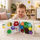 Lean Toys, książeczka sensoryczna 3D, filcowa, dżungla