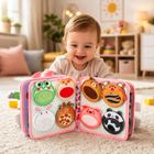 Lean Toys, książeczka sensoryczna 3D, filcowa, króliczek