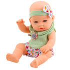 Lean Toys, lalka bobas w, zielonym ubranku