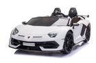 Lean Toys, Lamborghini Aventador SX2028, pojazd na akumulator, biały