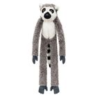 Lean Toys, lemur z długimi łapkami na rzepy, maskotka, 35 cm