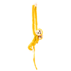 Lean Toys, małpka z dzieckiem, maskotka, żółta, 90 cm