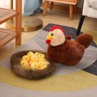 Lean Toys, mama kura z gniazdem i kurczaczkami, 10 szt.