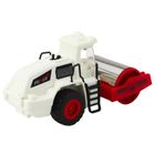 Lean Toys, metalowy walec drogowy, interaktywny pojazd budowlany