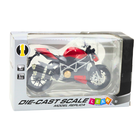 Lean Toys, motocykl, pojazd interaktywny, metalowy, czerwony, 1:12