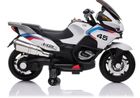 Lean Toys, Motor, pojazd na akumulator, biały