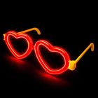 Lean Toys, okulary fluorescencyjne, serca, świecące w ciemności