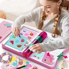 Lean Toys, pamiętnik na kłódkę + akcesoria, różowy