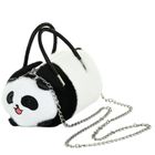 Lean Toys, panda, torba z łańcuszkiem w kształcie maskotki, czarno-biała, 20 cm