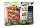 Lean Toys, parking dla autek resoraków 2w1, pętla 360, zestaw z pojazdami