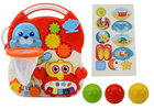 Lean Toys, pchacz stolik edukacyjny interaktywny, 2w1, czerwony