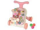 Lean Toys, pchacz, stolik edukacyjny, interaktywny, 2w1, różowy