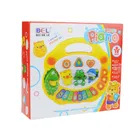 Lean Toys, pianino z uchwytem do przenoszenia, zabawka interaktywna, odgłosy zwierząt