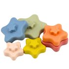Lean Toys, piramida sensoryczna, miękkie klocki, gwiazdki, 6 elementów
