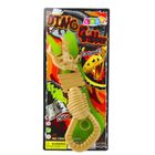 Lean Toys, pistolet, chwytak, gryzący szkielet dinozaura, brązowy