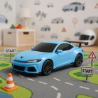 Lean Toys, pojazd sportowy ze stacją ładującą, zdalnie sterowany, niebieski