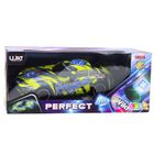 Lean Toys, pojazd wyścigowy zdalnie sterowany, podświetlana karoseria, żółty