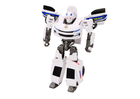 Lean Toys, Policja, pojazd, robot transformujący 2w1, biały