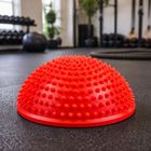 Lean Toys, półkula sensoryczna do masażu i ćwiczeń równowagi, czerwona, 16 cm