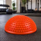 Lean Toys, półkula sensoryczna do masażu i ćwiczeń równowagi, pomarańczowa, 16 cm