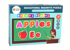 Lean Toys, puzzle edukacyjne, magnetyczne z wielofunkcyjną tablicą