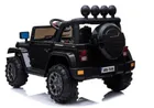 Lean Toys, Samochód Jeep 4-4, pojazd na akumulator, czarny