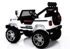 Lean Toys, Samochód Jeep, pojazd na akumulator, biały