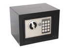 Lean Toys, sejf elektroniczny na kod, stalowy, czarny