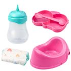 Lean Toys, siusiająca lalka bobas z akcesoriami, 35 cm