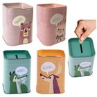 Lean Toys, skarbonka metalowa, zwierzątko, 11-8 cm, 1 szt.