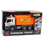 Lean Toys, śmieciarka, pojazd interaktywny, pomarańczowy, 1:14