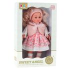 Lean Toys, Sweet Angel, lalka bobas w różowej sukience, 36 cm