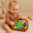 Lean Toys, tablica interaktywna, świat zwierząt, 4 tryby zabawy