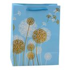 Lean Toys, torba prezentowa dmuchawce, złote elementy, 23-18-10,5 cm, 1 szt.