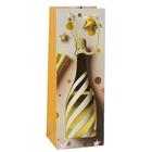 Lean Toys, torba prezentowa papierowa na butelkę szampan pastelowa, 35-12-9 cm, 1 szt.