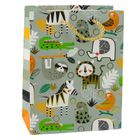 Lean Toys, torba prezentowa papierowa zwierzęta safari, 23-18-10,5 cm, 1 szt.