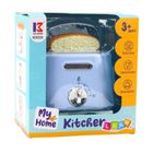 Lean Toys, toster z wyskakującymi grzankami, niebieski