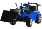 Lean Toys, Traktor, pojazd na akumulator, niebieski