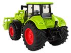 Lean Toys, traktor, pojazd rolniczy z napędem, zielony