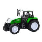 Lean Toys, traktor z przyczepą i mieszalnikiem paszy, zielony, 50 cm