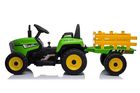 Lean Toys, traktor z przyczepą, pojazd na akumulator, zielony, XMX611