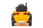 Lean Toys, traktor z przyczepą, pojazd na akumulator, żółty, S617