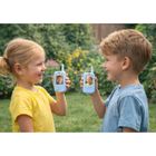 Lean Toys, walkie-talkie z wideo rozmową i aparatem, niebieskie