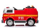 Lean Toys, wóz strażacki, pojazd na akumulator, czerwony, LL911