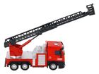 Lean Toys, wóz strażacki z wysuwaną drabiną, czerwony